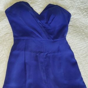 Worn 1 time! Cute strapless romper